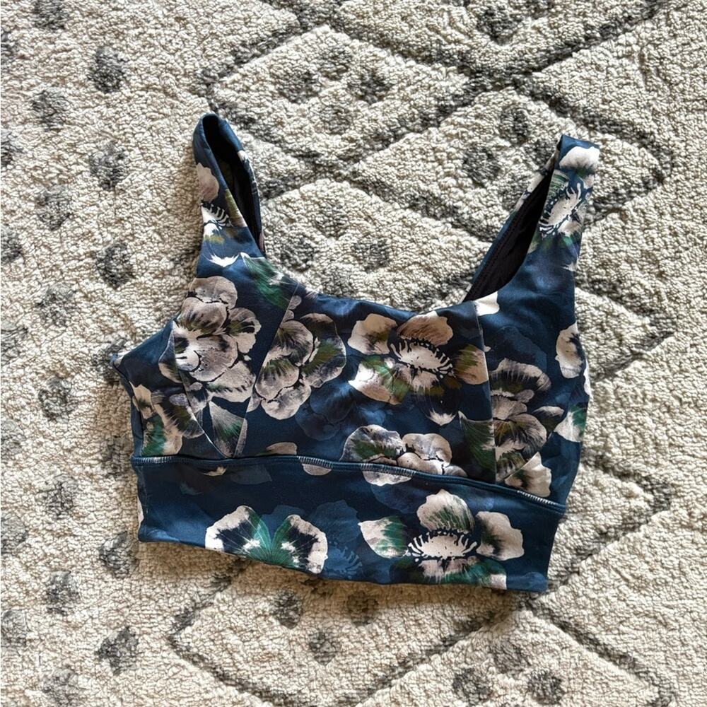 Floral Dip sports bra